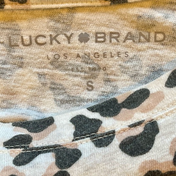 Lucky Brand leopard print tee size S - Picture 4 of 5